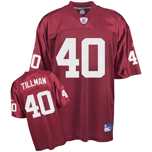 Reebok Pat Tillman Authentic Red Home Men's Jersey - Nfl Arizona Cardinals