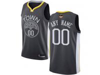 Black Basketball Youth Jersey Customized Golden State Warriors Statement Edition 2019 Basketball Finals Bound