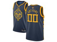 Navy Blue Basketball Youth Jersey Customized Golden State Warriors City Edition 2019 Basketball Finals Bound
