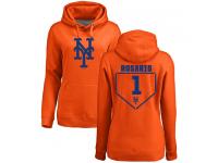 #1 Amed Rosario Women's Orange Baseball - RBI New York Mets Pullover Hoodie