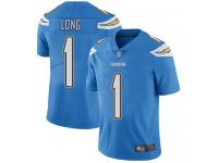 #1 Limited Ty Long Electric Blue Football Alternate Youth Jersey Los Angeles Chargers Vapor Untouchable