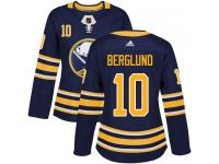 #10 Adidas Authentic Patrik Berglund Women's Navy Blue NHL Jersey - Home Buffalo Sabres