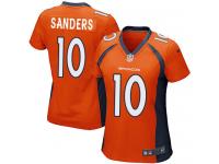 #10 Emmanuel Sanders Denver Broncos Home Jersey _ Nike Women's Orange NFL Game