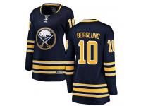 #10 Fanatics Branded Breakaway Patrik Berglund Women's Navy Blue NHL Jersey - Home Buffalo Sabres