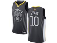 #10  Jacob Evans Black Basketball Men's Jersey Golden State Warriors Statement Edition 2019 Basketball Finals Bound