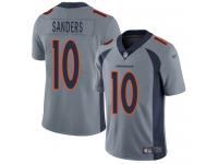 #10 Limited Emmanuel Sanders Silver Football Youth Jersey Denver Broncos Inverted Legend