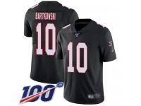 #10 Limited Steve Bartkowski Black Football Alternate Men's Jersey Atlanta Falcons Vapor Untouchable 100th Season