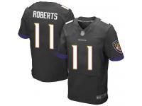 #11 Elite Seth Roberts Black Football Alternate Men's Jersey Baltimore Ravens