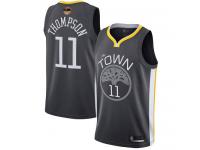 #11  Klay Thompson Black Basketball Women's Jersey Golden State Warriors Statement Edition 2019 Basketball Finals Bound