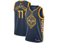 #11  Klay Thompson Navy Blue Basketball Youth Jersey Golden State Warriors City Edition 2019 Basketball Finals Bound