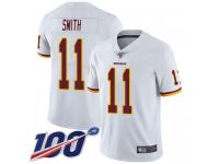 #11 Limited Alex Smith White Football Road Men's Jersey Washington Redskins Vapor Untouchable 100th Season