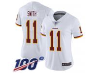 #11 Limited Alex Smith White Football Road Women's Jersey Washington Redskins Vapor Untouchable 100th Season