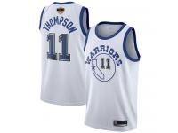 #11 Swingman Klay Thompson White Basketball Women's Jersey Golden State Warriors Hardwood Classics 2019 Basketball Finals Bound