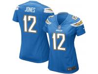 #12 Jacoby Jones San Diego Chargers Alternate Jersey _ Nike Women's Electric Blue NFL Game