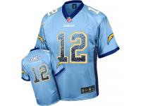 #12 Jacoby Jones San Diego Chargers Jersey _ Nike Youth Electric Blue Drift Fashion NFL Game