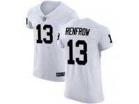 #13 Elite Hunter Renfrow White Football Road Men's Jersey Oakland Raiders Vapor Untouchable