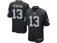 #13 Game Hunter Renfrow Black Football Home Men's Jersey Oakland Raiders