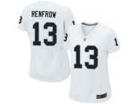 #13 Game Hunter Renfrow White Football Road Women's Jersey Oakland Raiders