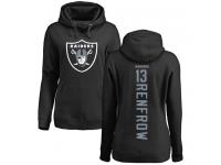 #13 Hunter Renfrow Black Football Backer Women's Oakland Raiders Pullover Hoodie