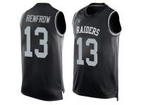 #13 Hunter Renfrow Black Football Men's Jersey Oakland Raiders Player Name & Number Tank Top