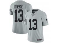 #13 Limited Hunter Renfrow Silver Football Men's Jersey Oakland Raiders Inverted Legend