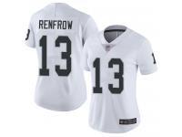 #13 Limited Hunter Renfrow White Football Road Women's Jersey Oakland Raiders Vapor Untouchable