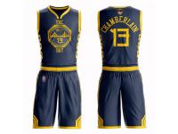 #13  Wilt Chamberlain Navy Blue Basketball Men's Golden State Warriors Suit City Edition 2019 Basketball Finals Bound