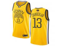 #13  Wilt Chamberlain Yellow Basketball Women's Jersey Golden State Warriors Earned Edition 2019 Basketball Finals Bound