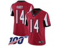 #14 Limited Justin Hardy Red Football Home Men's Jersey Atlanta Falcons Vapor Untouchable 100th Season