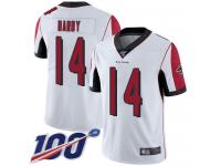 #14 Limited Justin Hardy White Football Road Men's Jersey Atlanta Falcons Vapor Untouchable 100th Season