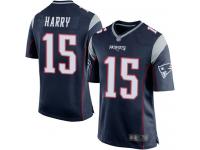 #15 Game N'Keal Harry Navy Blue Football Home Men's Jersey New England Patriots