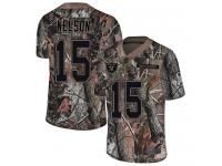 #15 Limited J. J. Nelson Camo Football Men's Jersey Oakland Raiders Rush Realtree