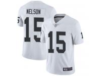 #15 Limited J. J. Nelson White Football Road Men's Jersey Oakland Raiders Vapor Untouchable