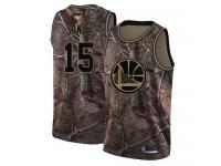 #15 Swingman Damian Jones Camo Basketball Youth Jersey Golden State Warriors Realtree Collection 2019 Basketball Finals Bound