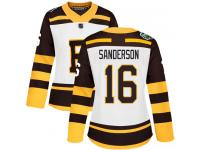 #16 Authentic Derek Sanderson White Hockey Women's Jersey Boston Bruins 2019 Winter Classic