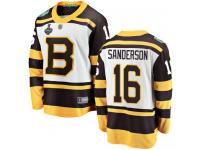 #16 Breakaway Derek Sanderson White Hockey Men's Jersey Boston Bruins Winter Classic 2019 Stanley Cup Final Bound