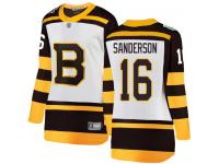 #16 Breakaway Derek Sanderson White Hockey Women's Jersey Boston Bruins 2019 Winter Classic