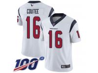 #16 Limited Keke Coutee White Football Road Men's Jersey Houston Texans Vapor Untouchable 100th Season