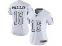 #16 Limited Tyrell Williams White Football Women's Jersey Oakland Raiders Rush Vapor Untouchable