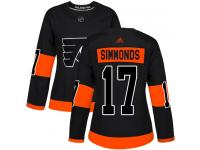 #17 Authentic Wayne Simmonds Orange Reebok NHL New Third Women's Jersey Philadelphia Flyers