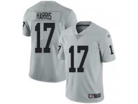 #17 Limited Dwayne Harris Silver Football Men's Jersey Oakland Raiders Inverted Legend