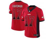 #17 Limited Mecole Hardman Red Football Men's Jersey Kansas City Chiefs Rush Drift Fashion