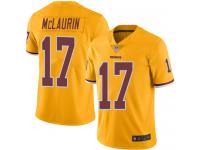 #17 Limited Terry McLaurin Gold Football Men's Jersey Washington Redskins Rush Vapor Untouchable