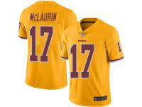 #17 Limited Terry McLaurin Gold Football Youth Jersey Washington Redskins Rush Vapor Untouchable