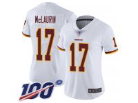 #17 Limited Terry McLaurin White Football Road Women's Jersey Washington Redskins Vapor Untouchable 100th Season