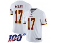 #17 Limited Terry McLaurin White Football Road Youth Jersey Washington Redskins Vapor Untouchable 100th Season