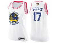 #17 Swingman Chris Mullin White Pink Basketball Women's Jersey Golden State Warriors Fashion 2019 Basketball Finals Bound