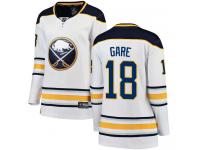 #18 Fanatics Branded Breakaway Danny Gare Women's White NHL Jersey - Away Buffalo Sabres