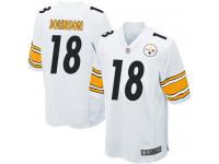 #18 Game Diontae Johnson White Football Road Men's Jersey Pittsburgh Steelers