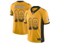 #18 Limited Diontae Johnson Gold Football Youth Jersey Pittsburgh Steelers Rush Drift Fashion